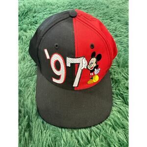 Vintage Walt Disney World Adult Mickey Mouse '97 Snapback Hat Colorblock